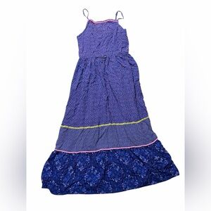 Cherokee Blue and Pink Kids Casual Dress